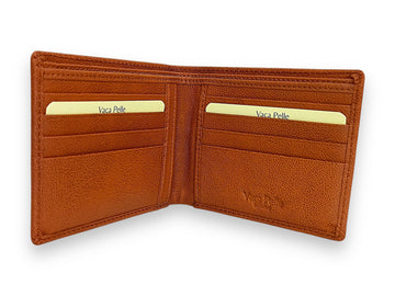 Designer Leather Mens Wallet in TAN #4662