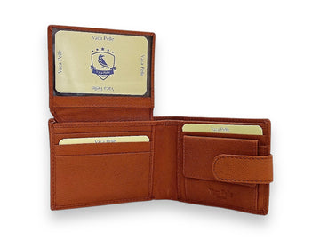 Designer Leather Mens Wallet in TAN #1347CL
