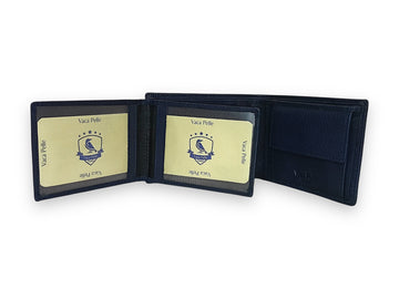 Designer Leather Mens Wallet in BLUE #1426C