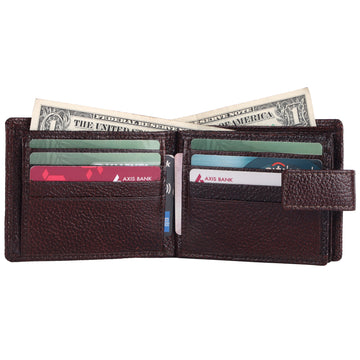Laveri Genuine Leather Designer Mens Wallet In Brown #983CC LOOP