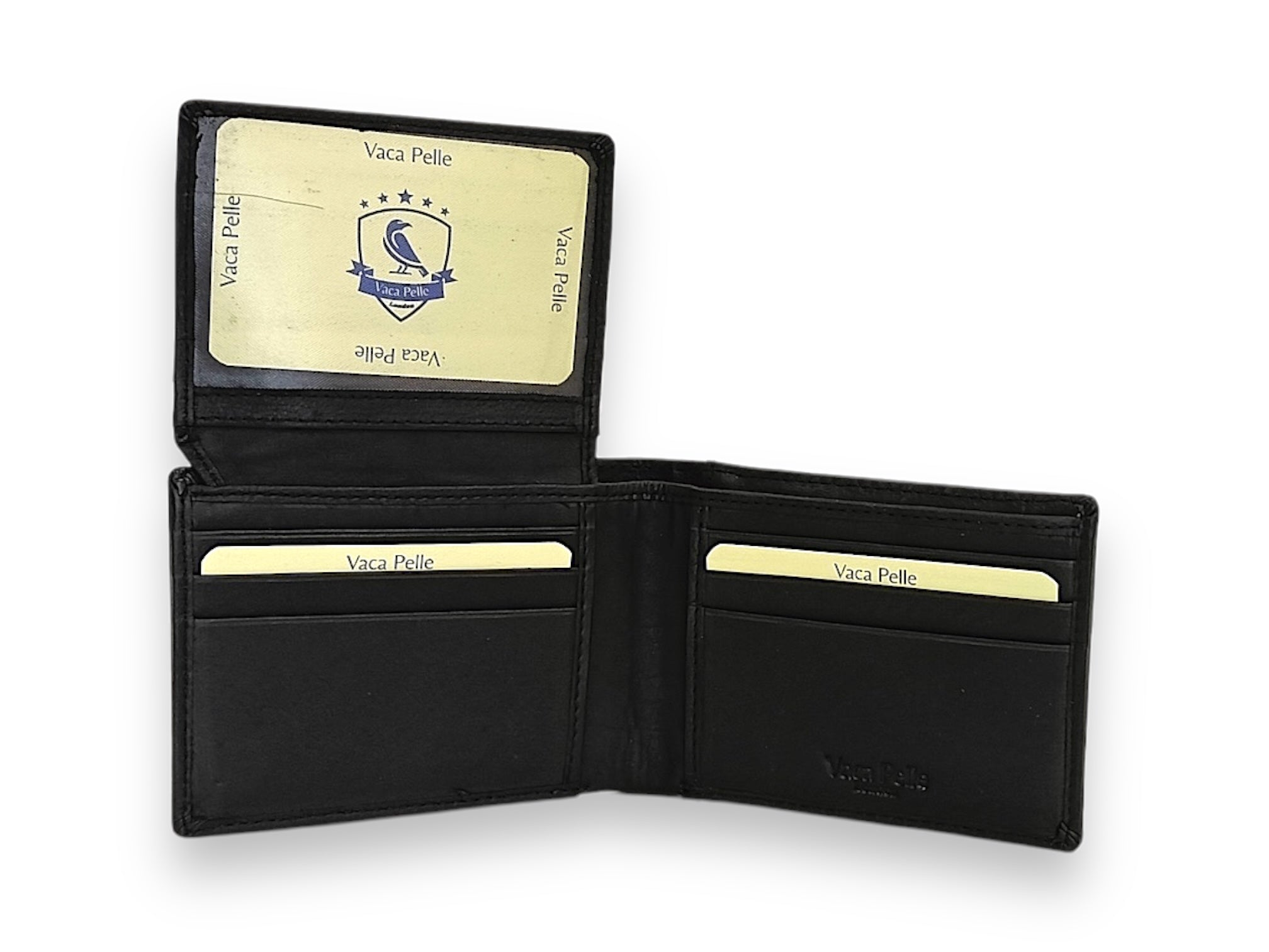 Designer Leather Mens Wallet in Black #1347