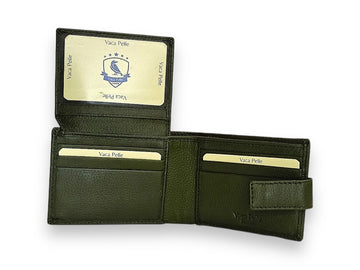 Designer Leather Mens Wallet in GREEN #1347L