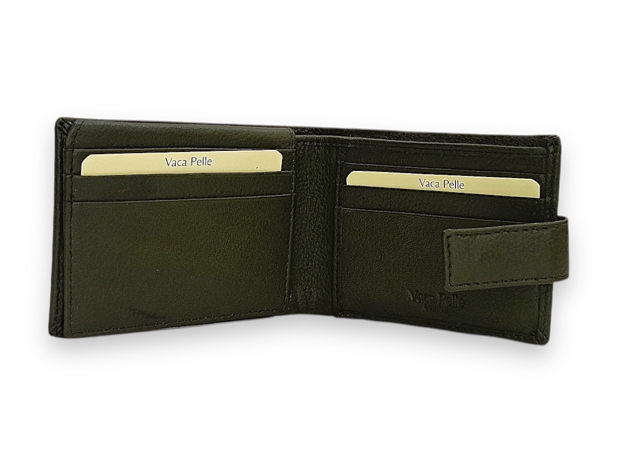 Designer Leather Mens Wallet in GREEN #1347CL