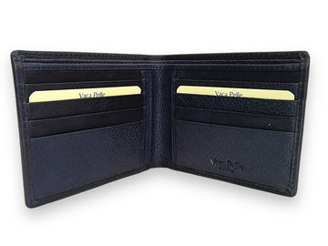 Designer Leather Mens Wallet in BLUE #4662