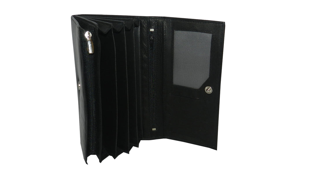 Premiume Leather Women Wallet #1686 Black