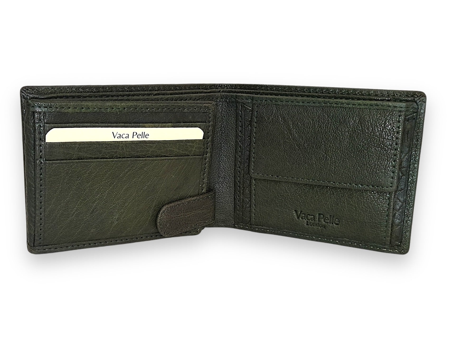 Designer Leather Mens Wallet in GREEN #1426C