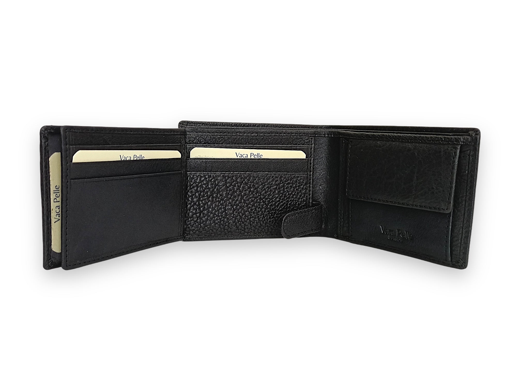 Designer Leather Mens Wallet in BLACK #1426C