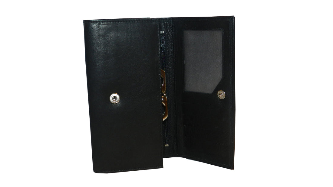 Premiume Leather Women Wallet #1686AF Black