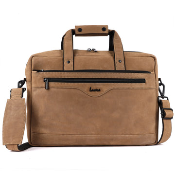Laveri Genuine Leather Office Laptop Bag