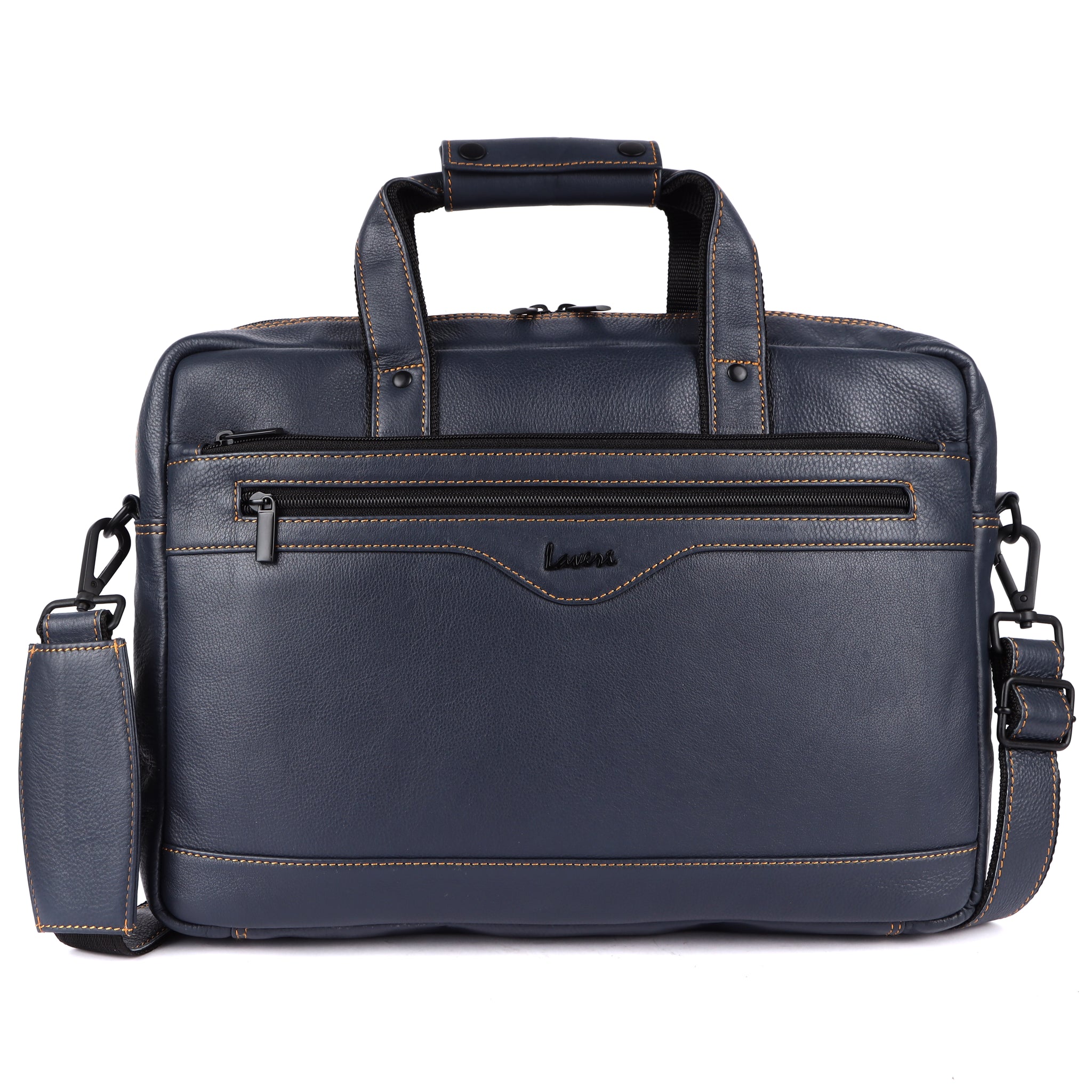 Laveri Genuine Leather Office Laptop Bag