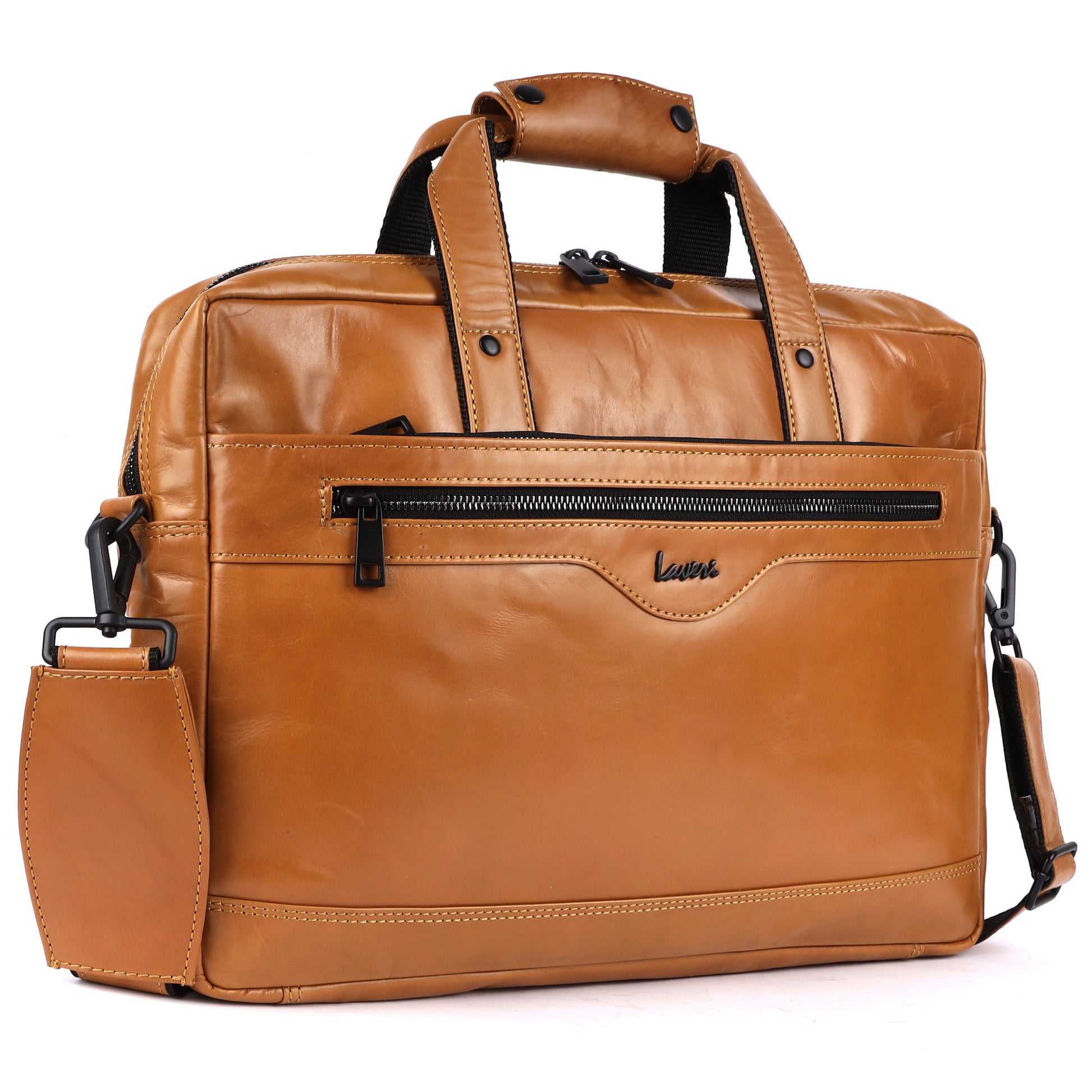 Tan laptop bag