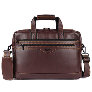 Laveri Genuine Leather Office Laptop Bag (DBRNWG)