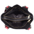 black and red carry bag for women,