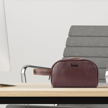 Laveri Genuine Leather Travel Hand Pouch