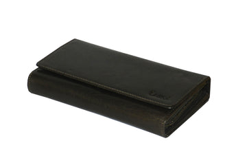Premiume Leather Women Wallet #1252 Brown M
