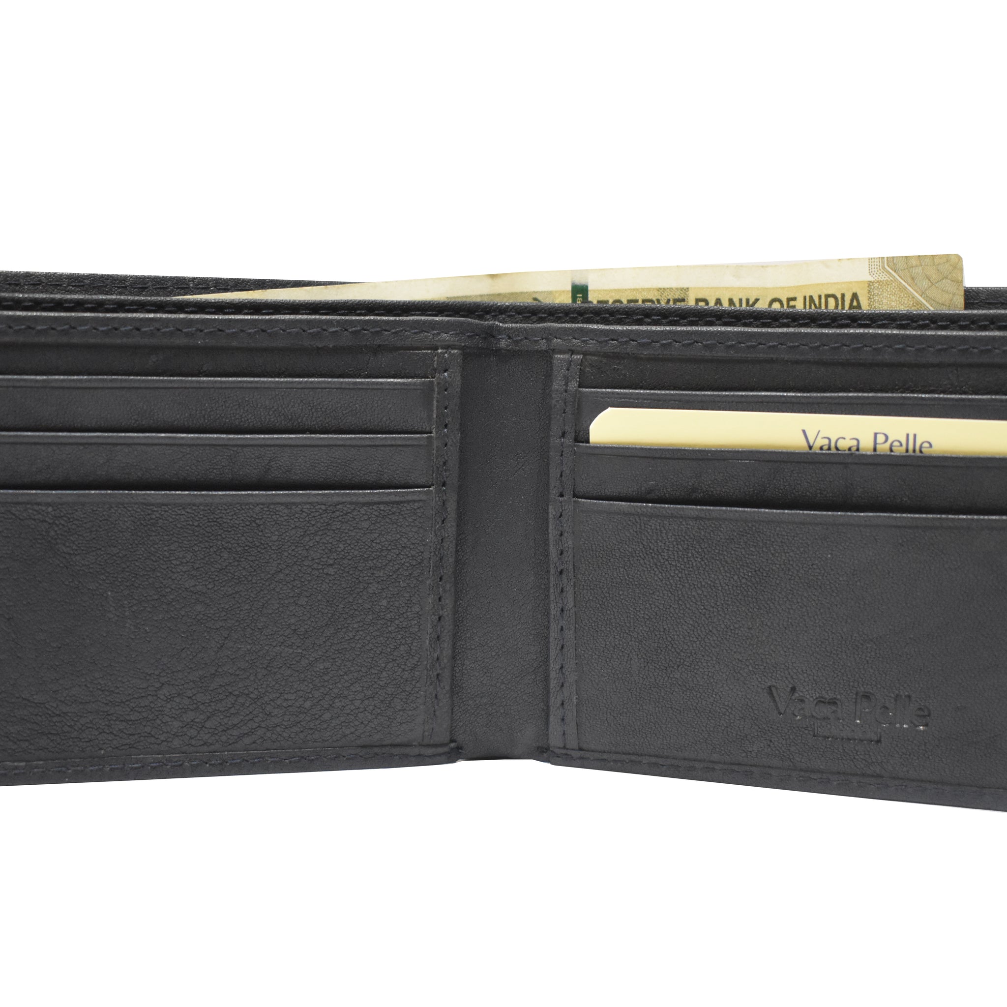 Laveri Genuine Leather Designer Mens Wallet In Blue #1727