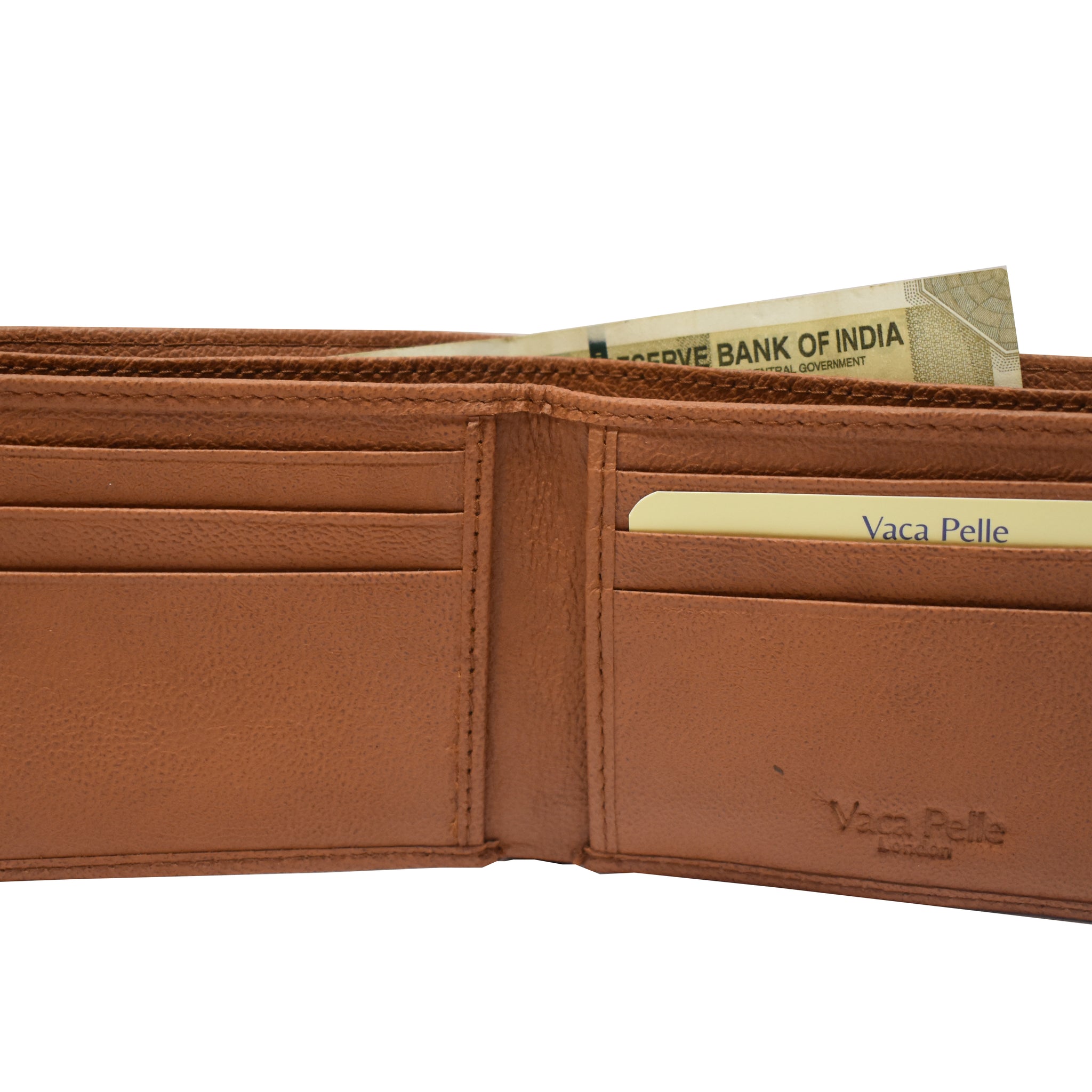 Laveri Genuine Leather Designer Mens Wallet In Tan #1727