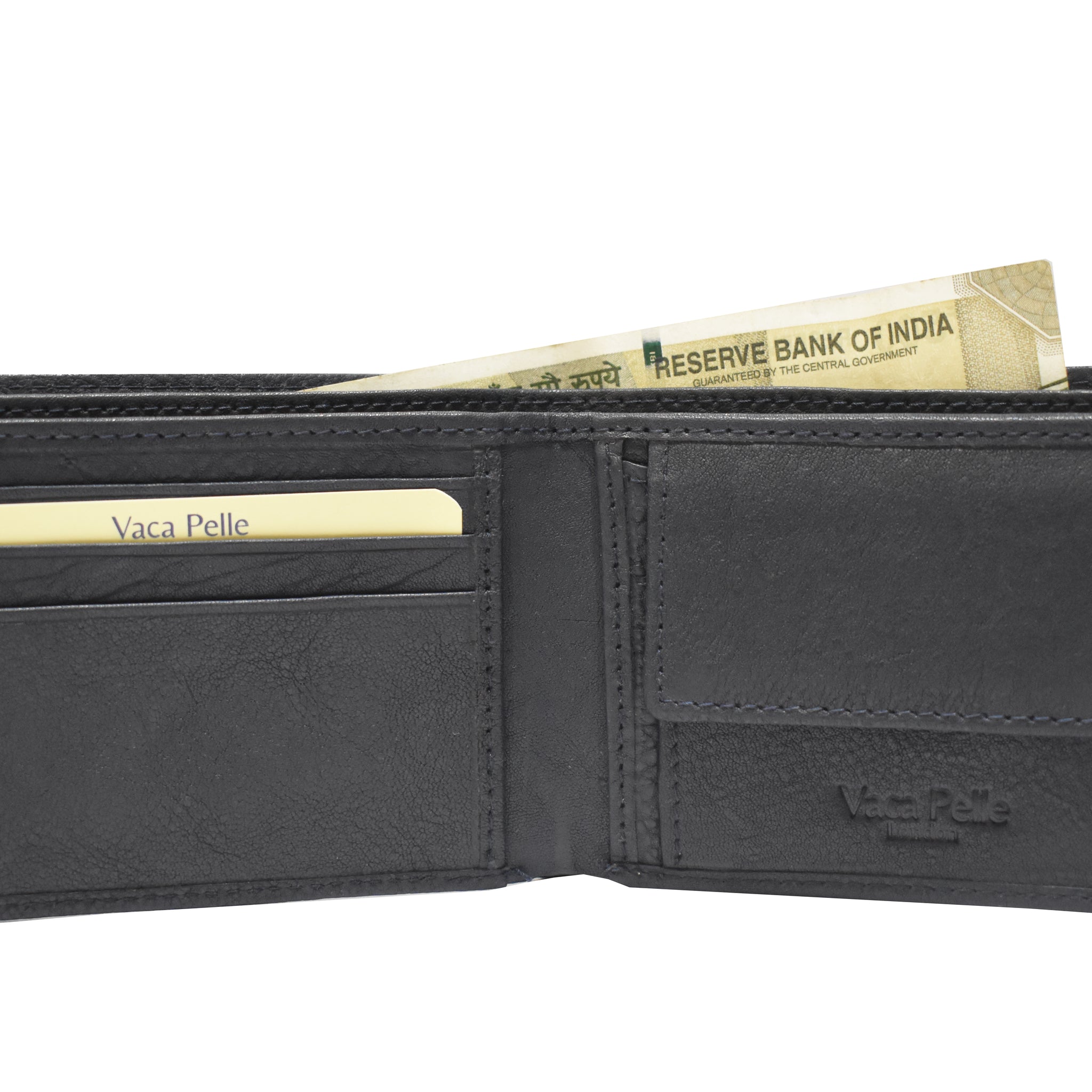 Laveri Genuine Leather Designer Mens Wallet In Blue #1727C