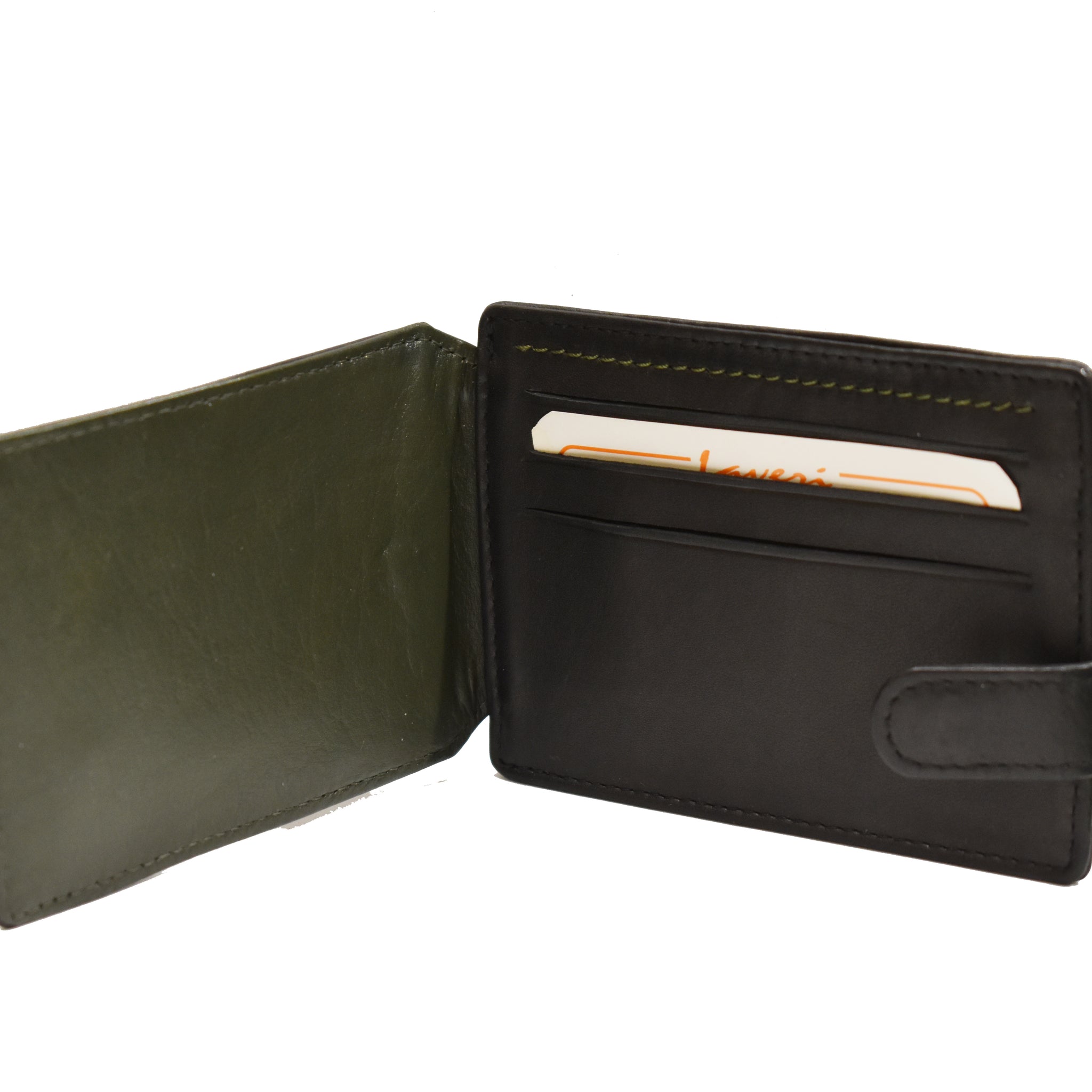 Laveri Genuine Leather Designer Credit Card Holder #4369 Black