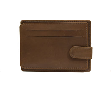 Laveri Genuine Leather Designer Credit Card Holder #4369 Hunter Brn