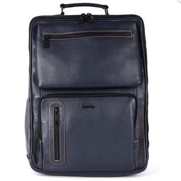 Laveri® Genuine Leather Travel Back Pack bag #2832 Blue